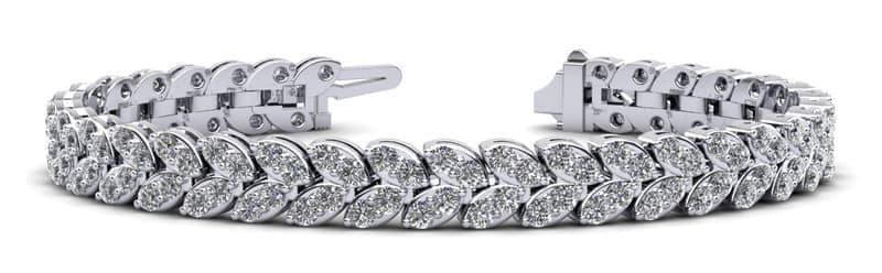 Marquise Illusion Diamond Tennis Bracelet