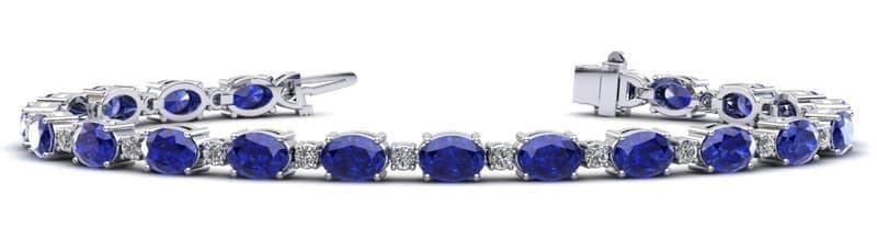 Ovals and Rounds Diamonds and Gems Bracelets