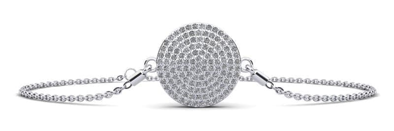 Mesmerizing Circle Diamond Adjustable Bracelet