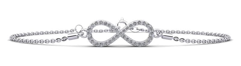 Illustrious Infinity Diamond Adjustable Bracelet