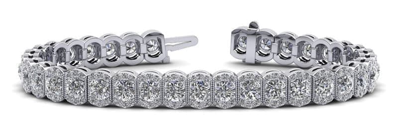 Halo Vintage Diamond Bracelet