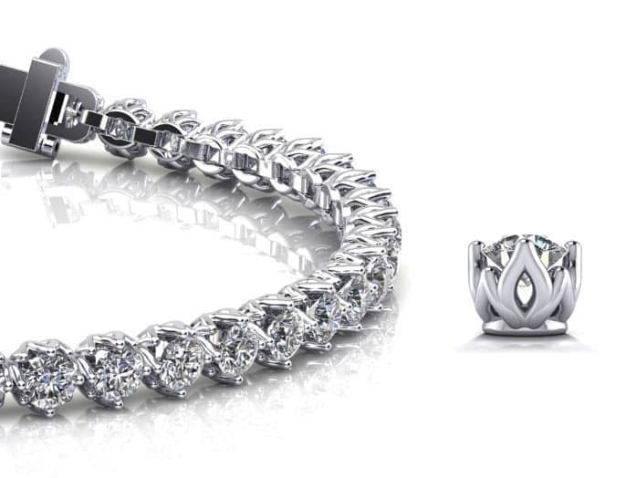 Elegant Lily Diamond Tennis Bracelet