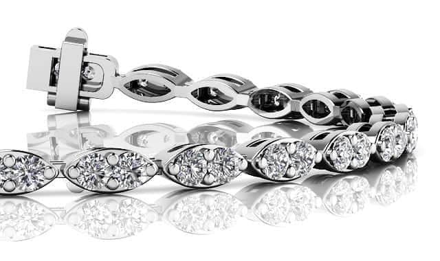 Marquise Elegant Diamond Bracelet