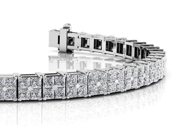 Princess Cut Diamond Illusion Bracelet