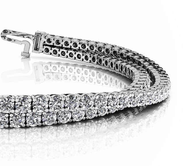Double Strand Flexible Diamond Bracelet