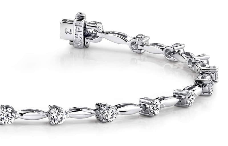 Perfectly Placed Diamond Tennis Bracelet