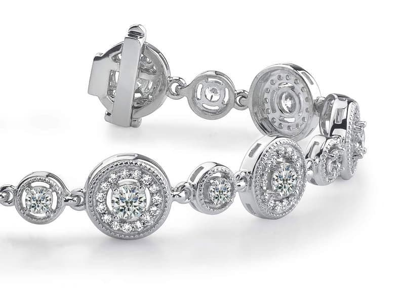 Vintage Circle Diamond Bracelet
