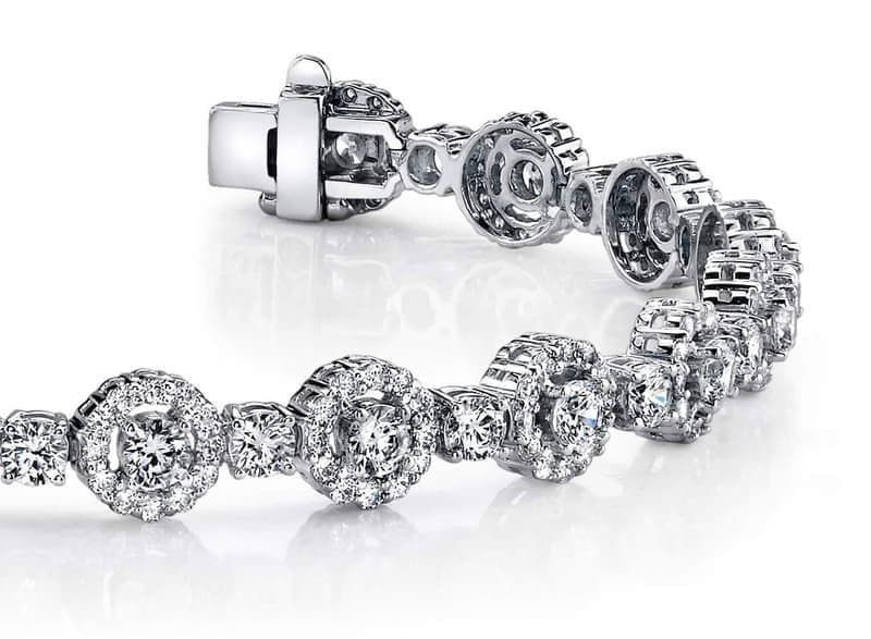 Vintage Circle Design Diamond Bracelet