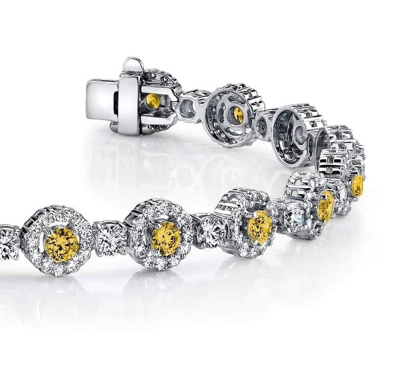 Vintage Gemstone Circle Bracelet