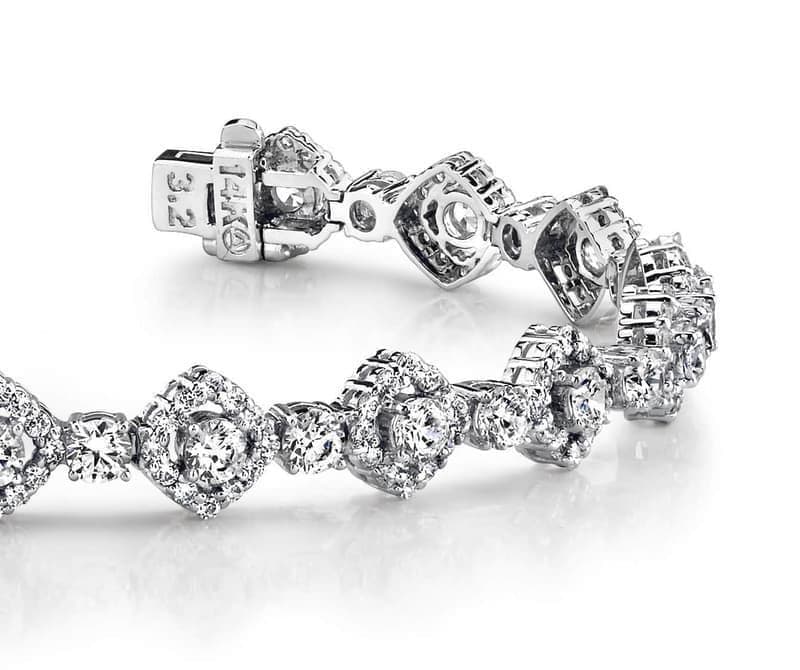 Vintage Square Design Diamond Bracelet