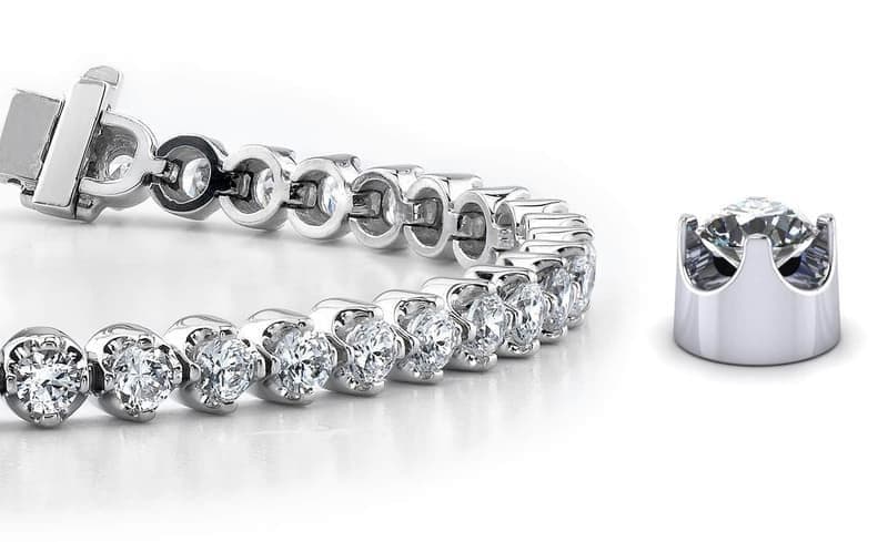 Four Prong Diamond Tennis Bracelet