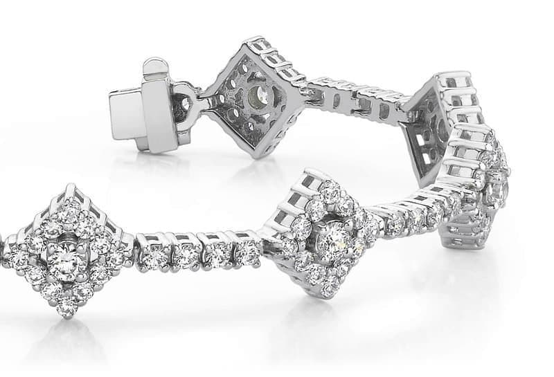 Art Deco Inspired Tennis Bracelet