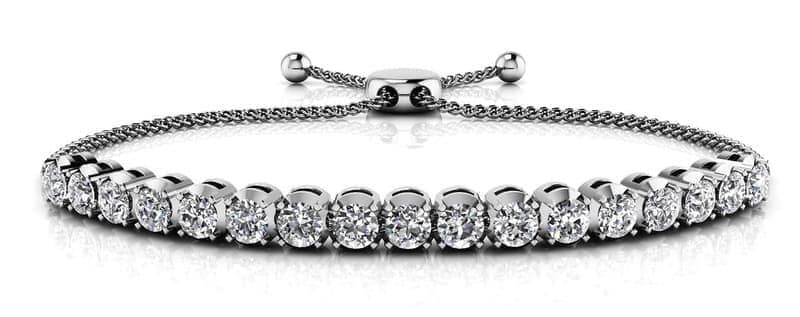 Classic 4 Prong Adjustable Diamond Bracelet