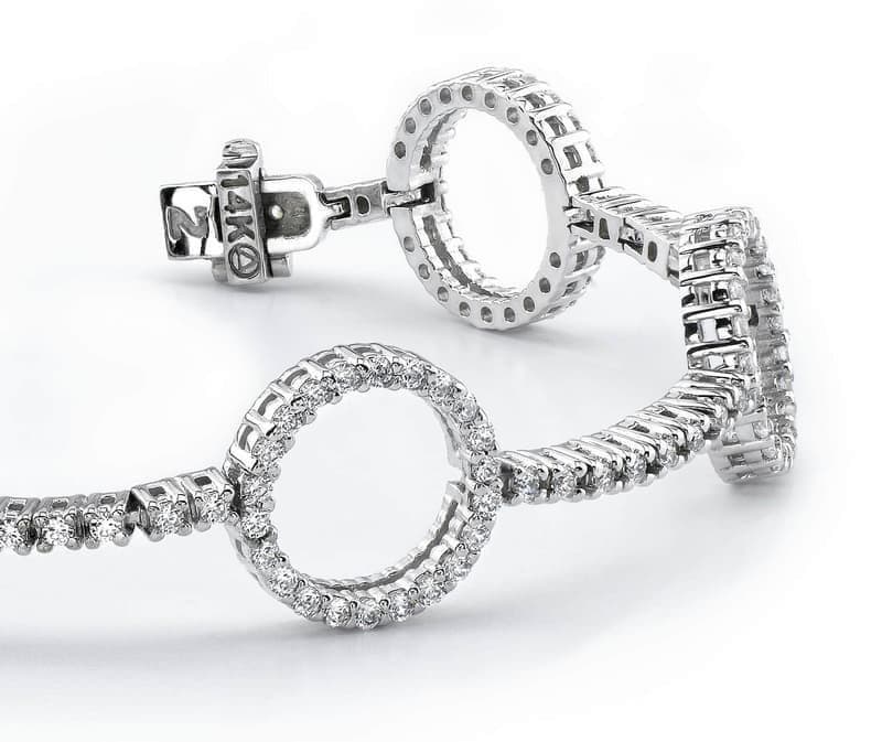 Dazzling Diamond Circle Bracelet