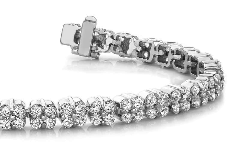 Four Squares Diamond Bracelet
