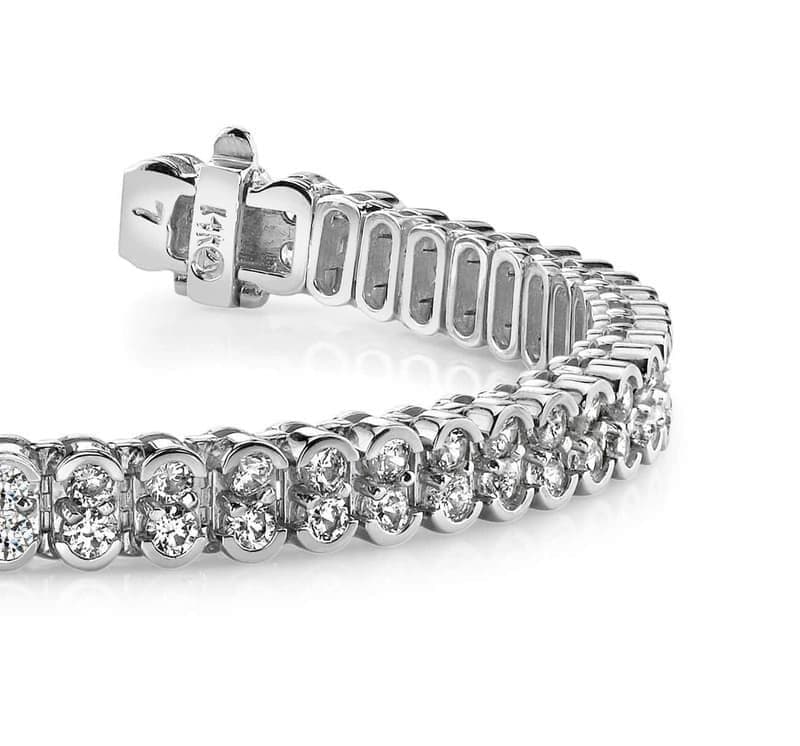 Double Stacked Oval Diamond Bracelet