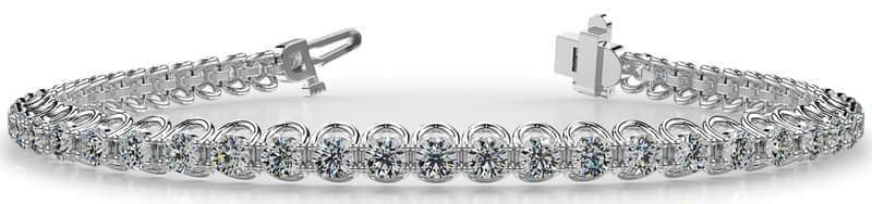 Diamond Scoop Link Tennis Bracelet