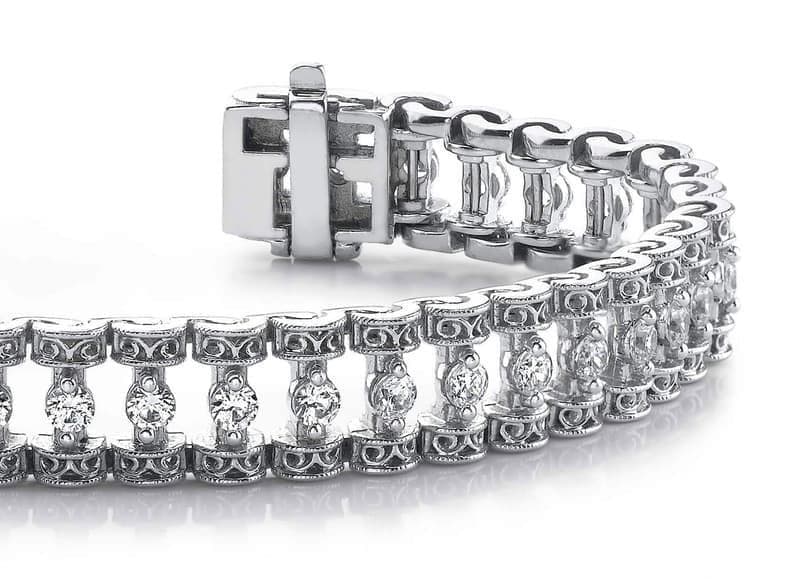 Designer Filigree Candlestick Bracelet