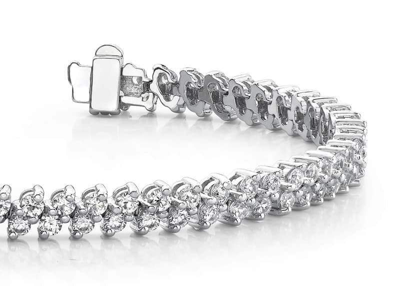 Slanted Diamond Tennis Bracelet