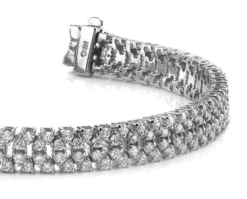 Four Row Checkerboard Bracelet