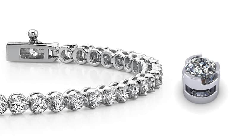 Elegant Round Diamond Tennis Bracelet
