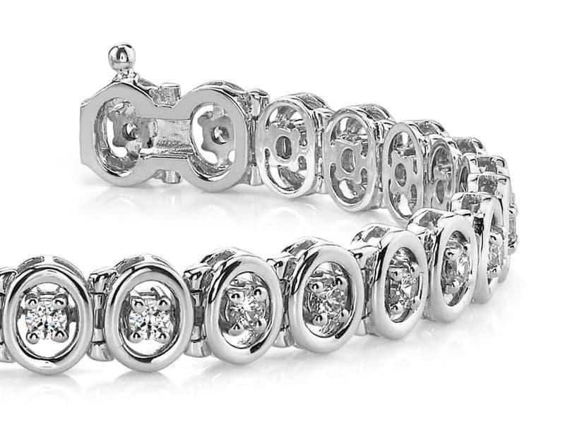 Classic Two Tone Oval Link Bracelet