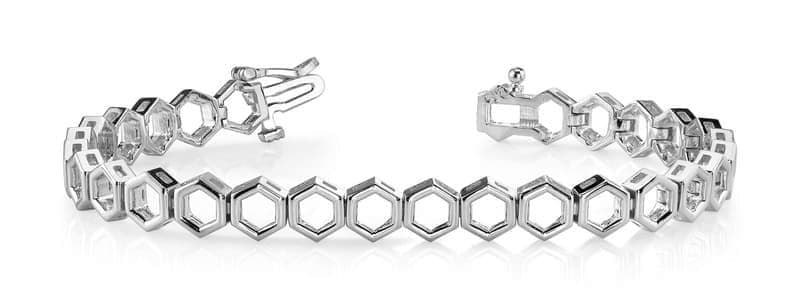 Hexagon Link Bracelet