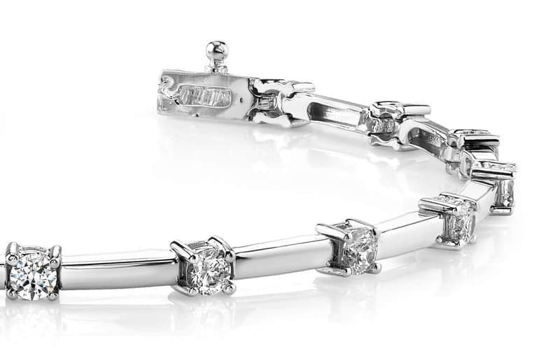 Train Link Diamond Bracelet