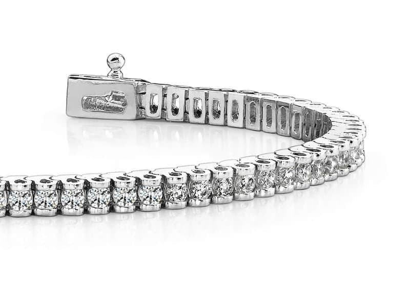 Channel Set Diamond Bracelet