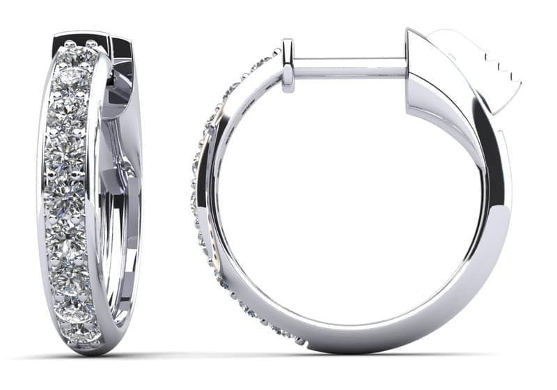 Brilliant Cut Huggie Diamond Hoops