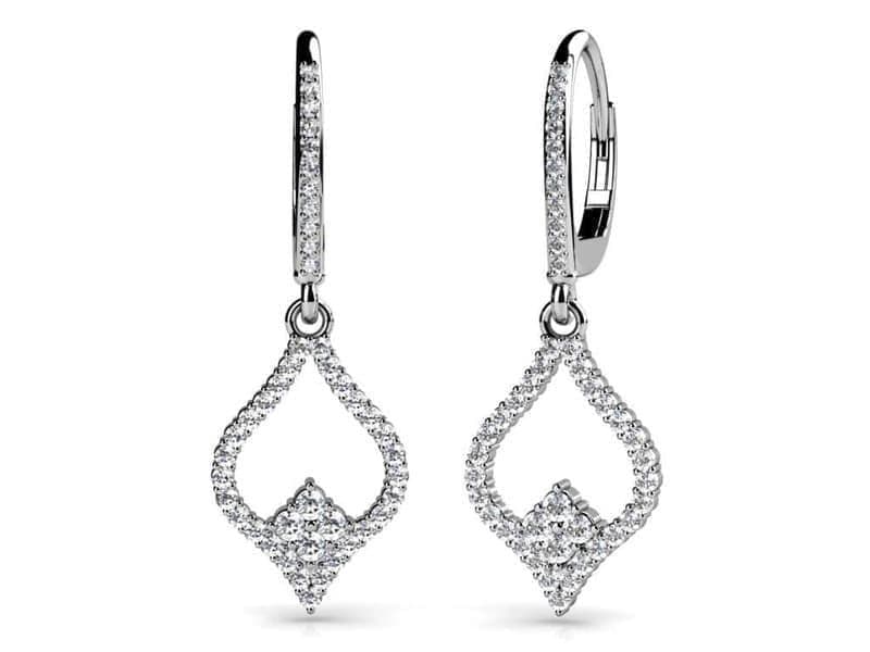 Diamond Pendant Earrings