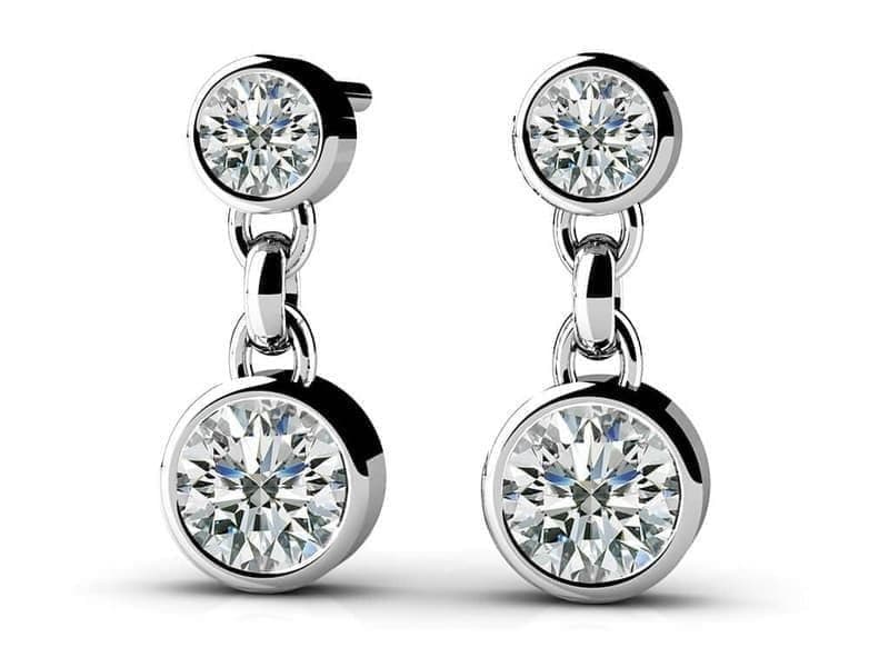 Diamond Stud Dangles