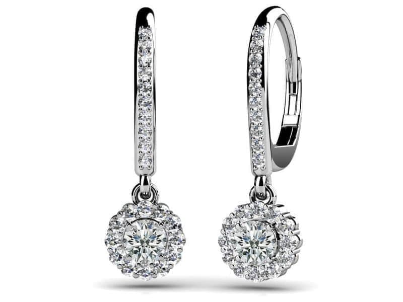 Stylish Diamond Drop Earrings