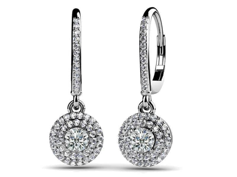 Surrounded By Sparkle Diamond Hoop Earrings