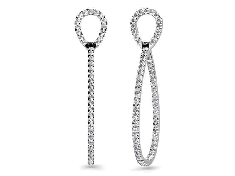 Select Inside Out Diamond Drop Earrings