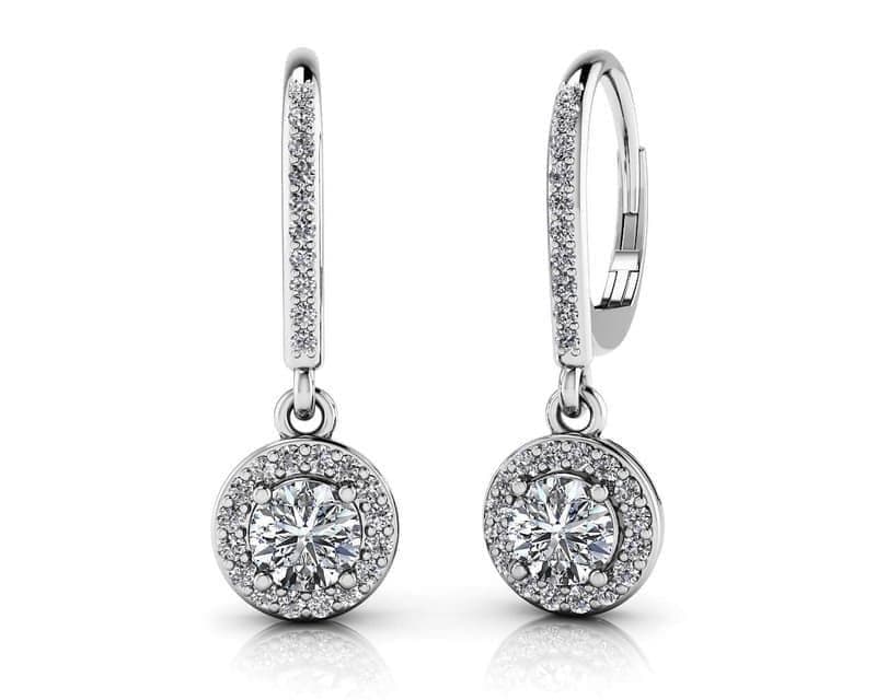 Surrounded With Love Diamond Drop Earrings