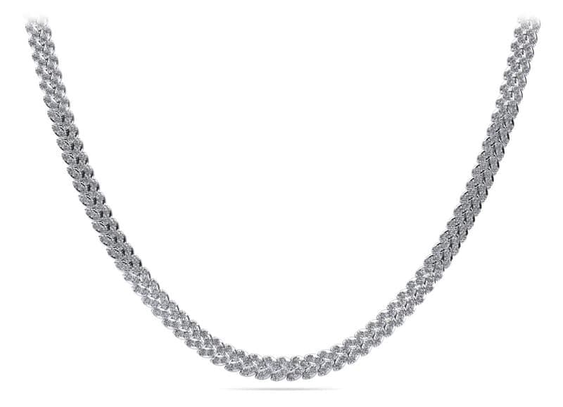 Marquise Illusion Diamond Tennis Necklace