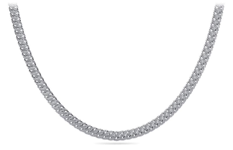Swirl Around Diamond Necklace