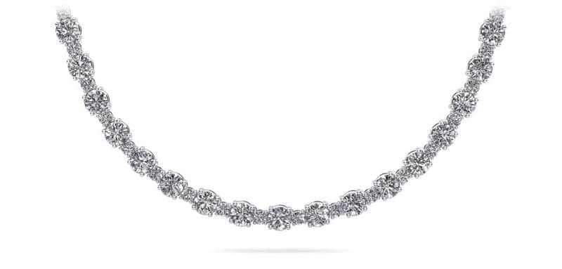Affectionately Yours Diamond Tennis Necklace