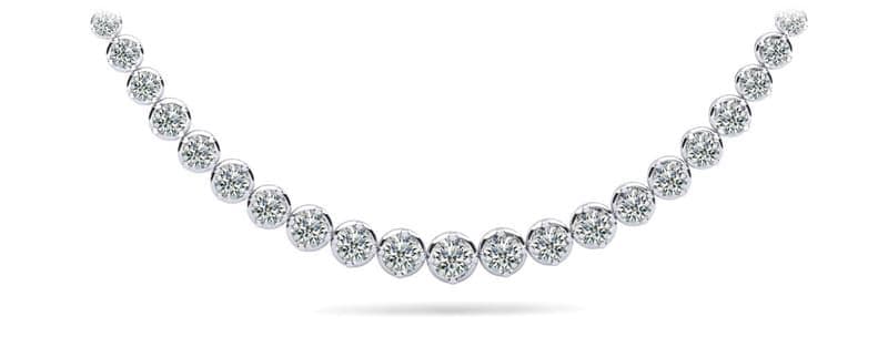 Uniquely Elegant Tennis Necklace