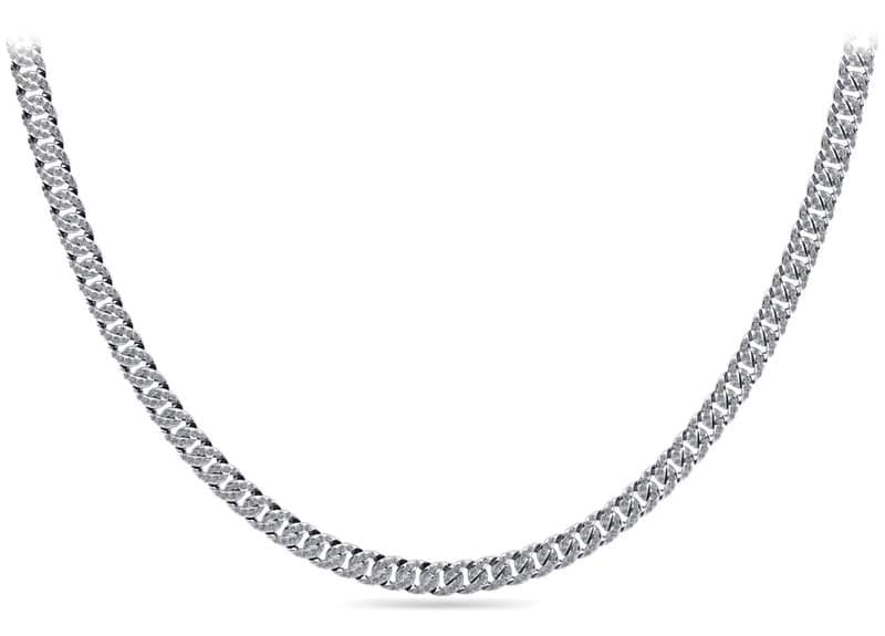 Overlapping Link Diamond Necklace