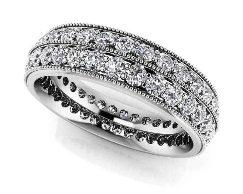 ROUND DIAMOND MILGRAIN IN PRONG