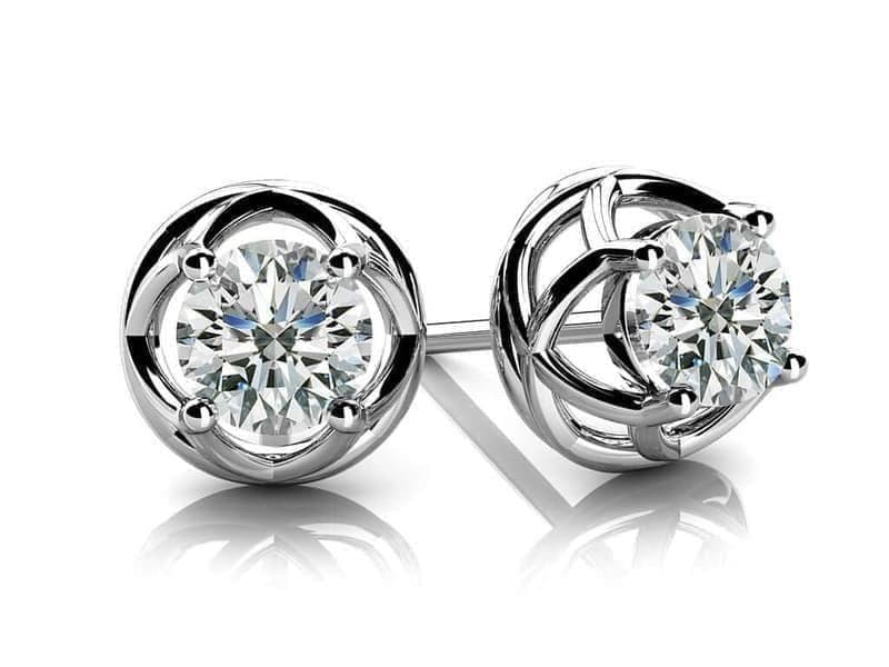 Petal Diamond Studs