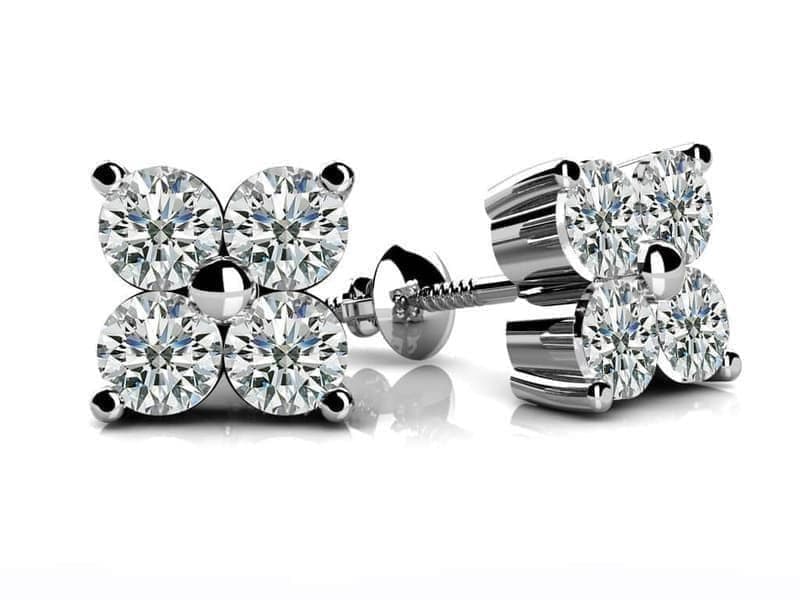 Block of Four Diamond Studs
