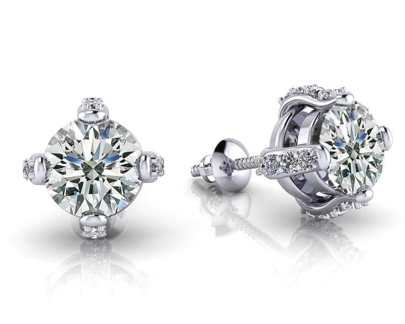 Royal Four Prong Diamond Studs