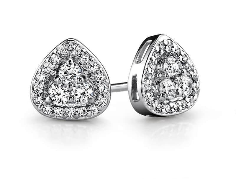 Triangle Shaped  Diamond Studs