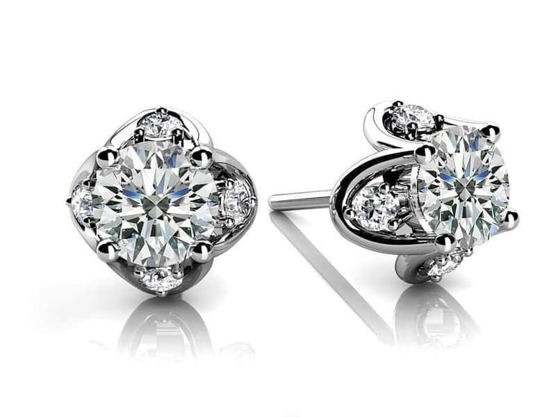 Tulip Diamond Earrings