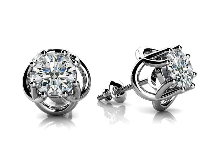 Garden Diamond Stud Earrings